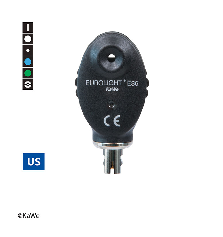 0181366001 - KaWe EUROLIGHT E36 / US, 2.5 V Ophthalmoscope Head