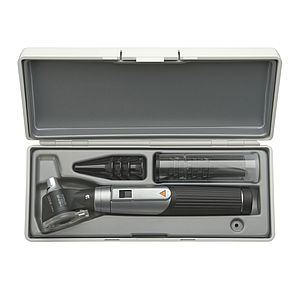 Mini 3000 Ophthalmoscope, Mini 3000 Otoscope Diagnostic Set with 2 x Mini3000 Battery Handles (4 x reusable tips, 5 x 2.5mm AllSpec disposable tips, 5 x 4mm AllSpec disposable tips and a hard case)