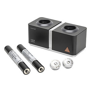 HEINE®mini NT Charger Set for 2 mini 3000 Handles (mini NT table charger , 2 rechargeable batteries NiMH 2Z , 2 bottom inserts for mini 3000 rechargeable handle) X-001.99.485