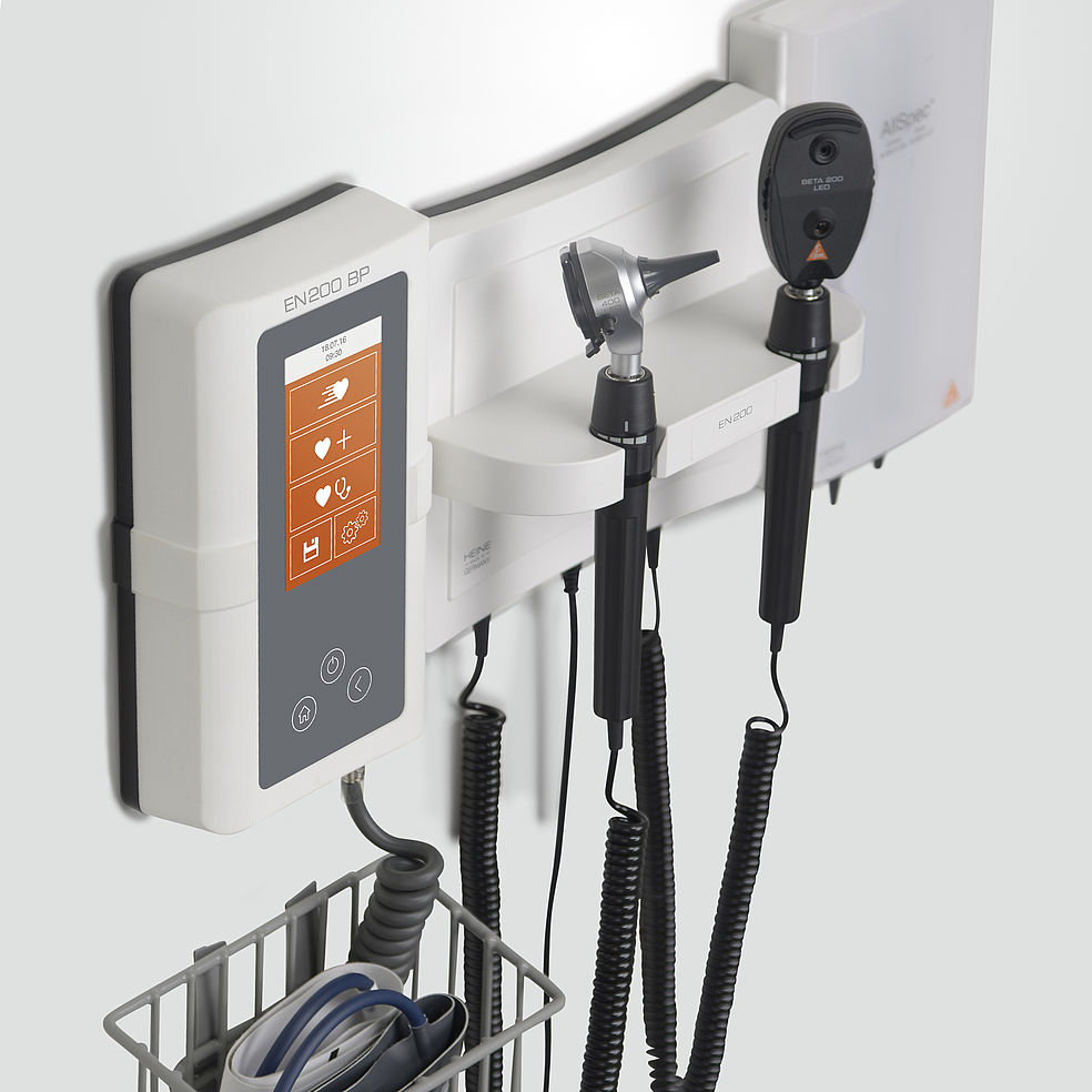 HEINE EN200 Wall Diagnostic Set with EN200BP Digital Blood Pressure